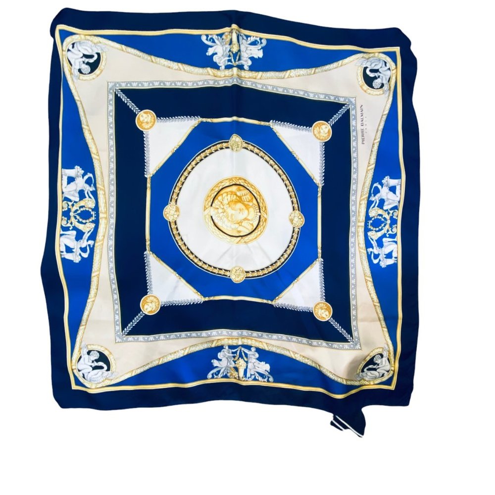 VINTAGE PIERRE BALMAIN SILK SCARF